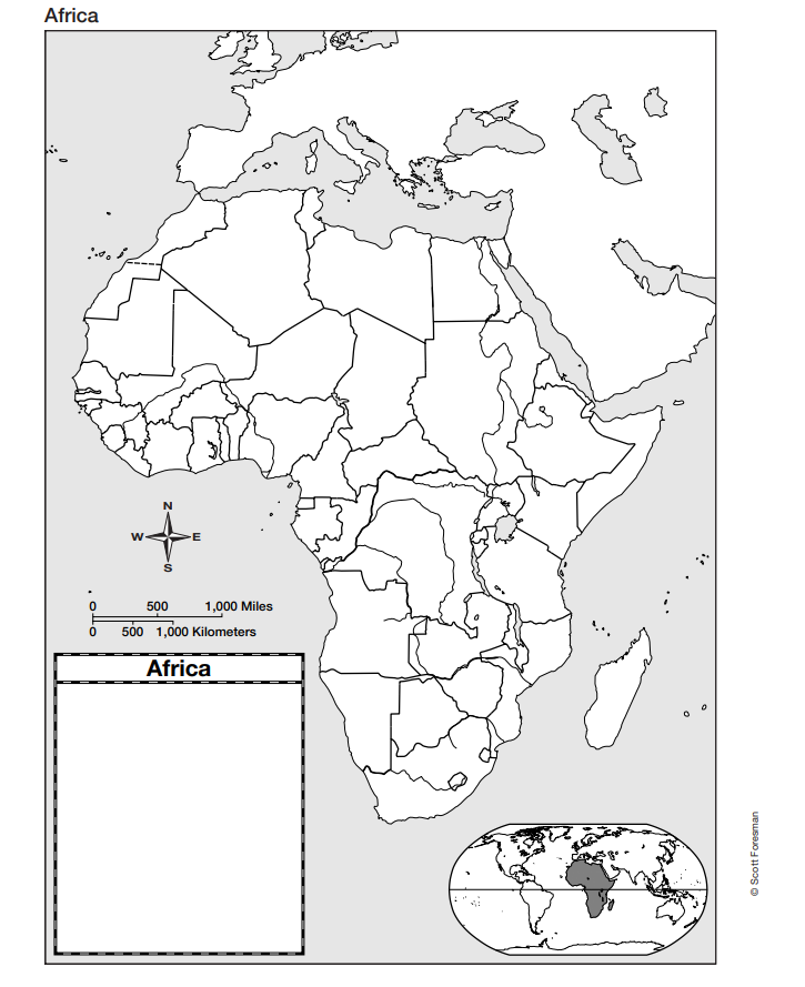 Africa Map Labeled Countries