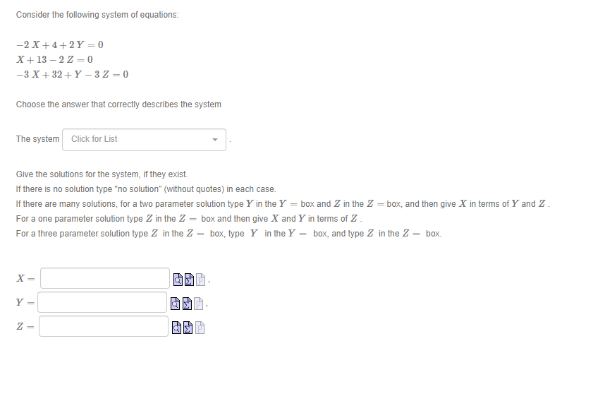 Solved Consider the following system of | Chegg.com