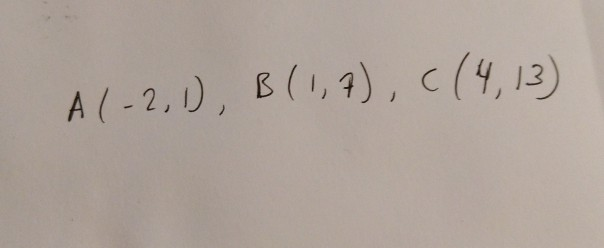 Solved How Do I Determine Whether These Points Lie On A | Chegg.com