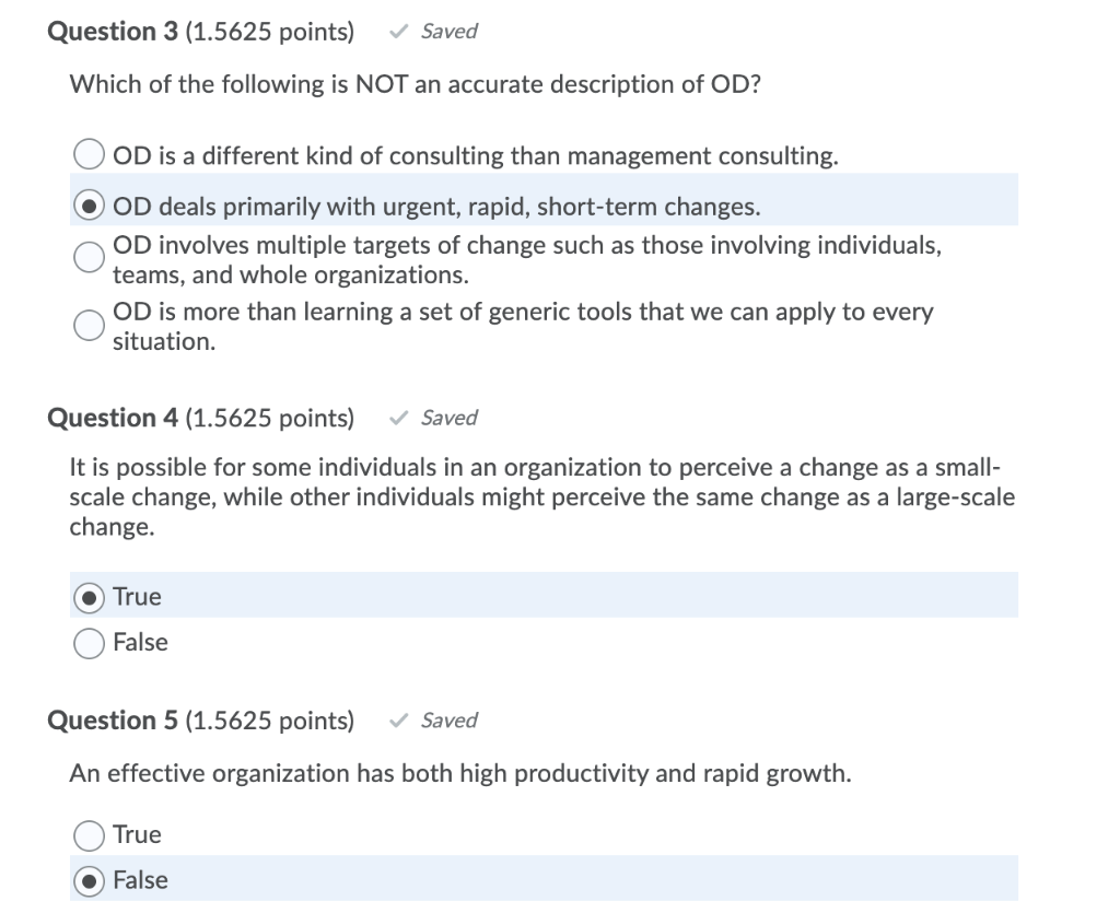 Solved Question 3 (1.5625 points) Saved Which of the | Chegg.com