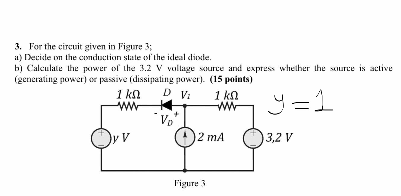 Solved 3. For the circuit given in Figure 3; a) Decide on | Chegg.com