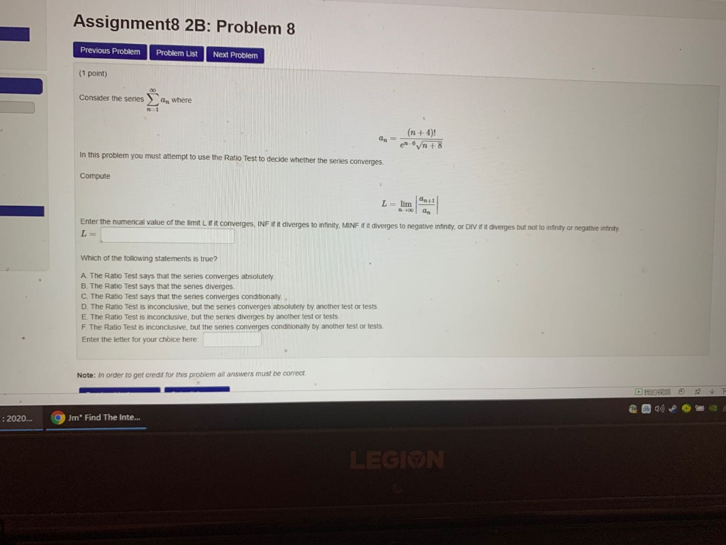Solved Assignment: 2B: Problem 8 Previous Problem Problem | Chegg.com