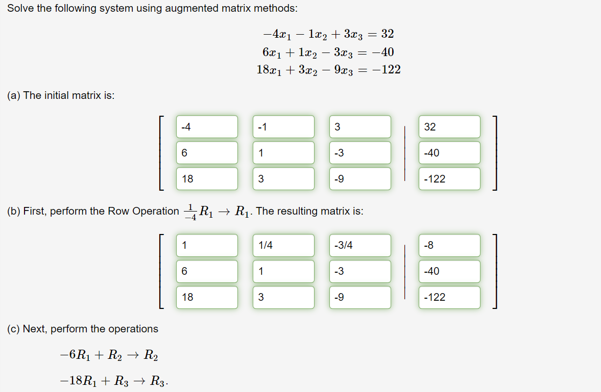 solved-solve-the-following-system-using-augmented-matrix-chegg