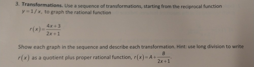 Solved 3. Transformations. Use a sequence of | Chegg.com
