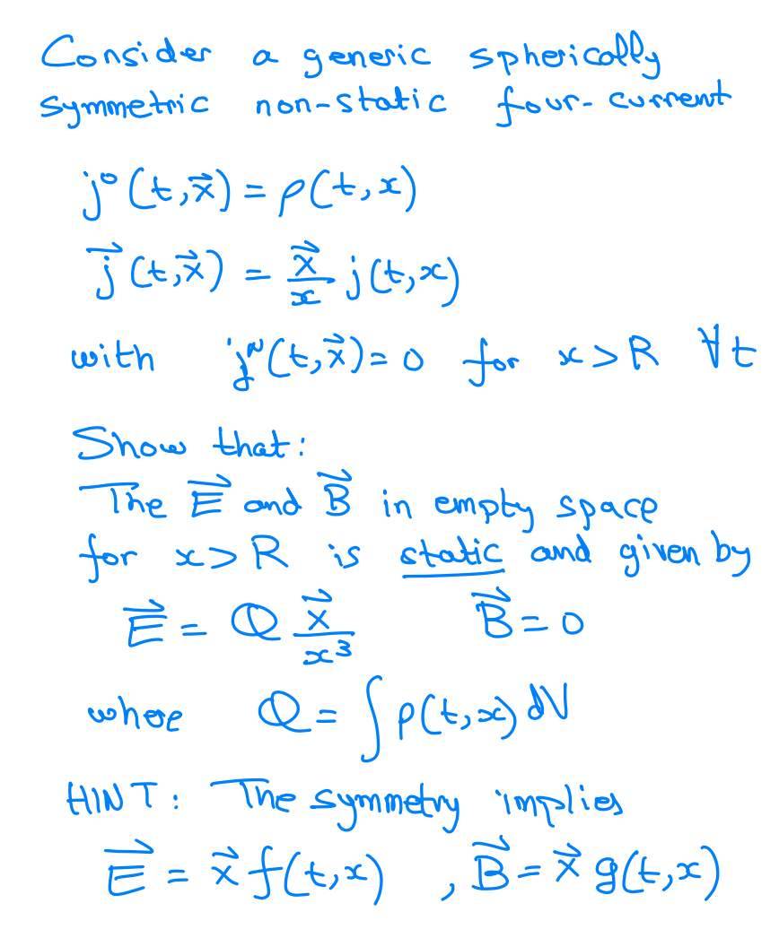 Solved Consider A Generic Spherically Symmetric Non Stati Chegg Com