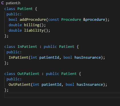 C++ The Community Hospital is updating their patient | Chegg.com