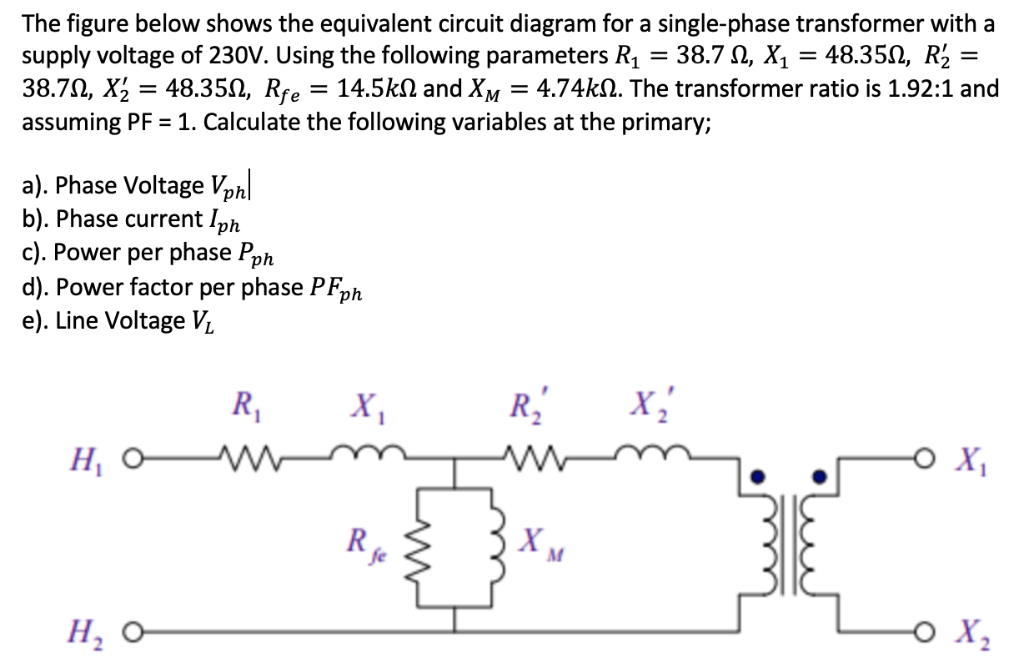 Solved The figure below shows the equivalent circuit diagram | Chegg.com