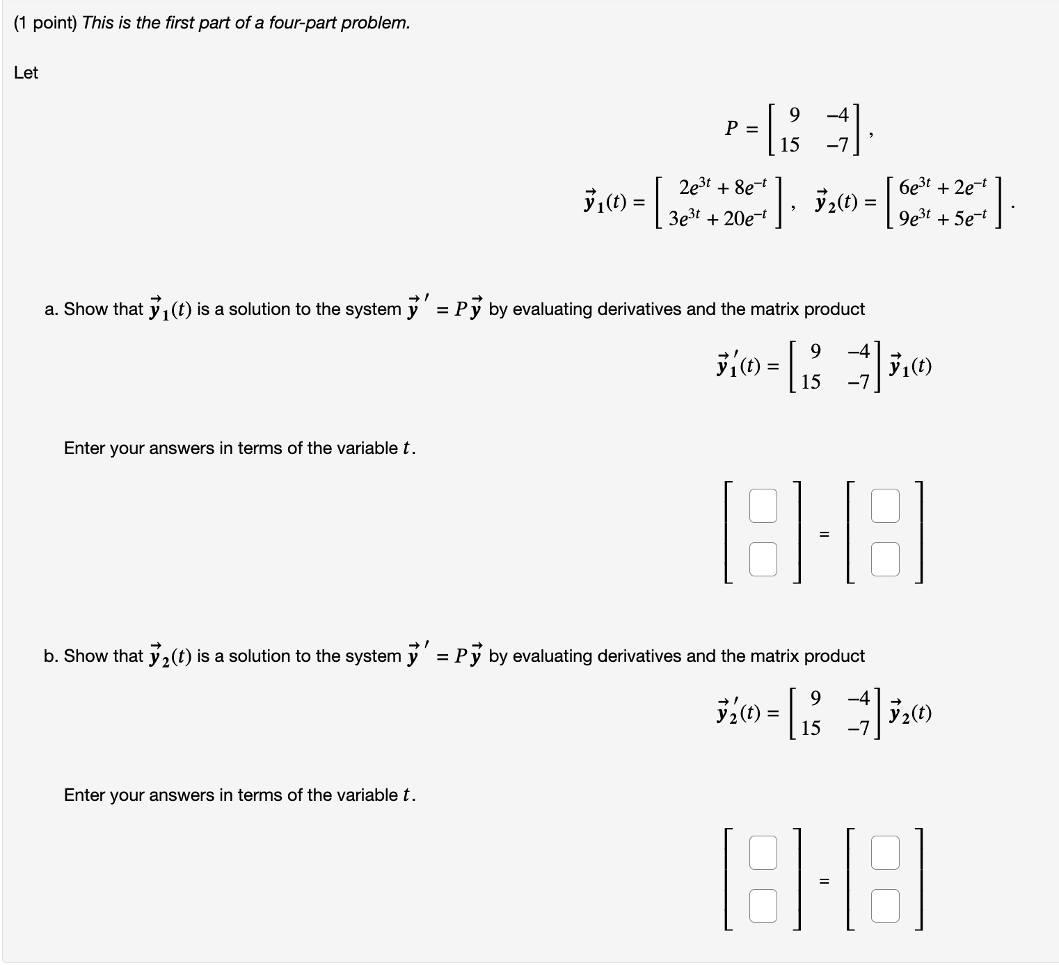 Solved (1 point) Let | Chegg.com