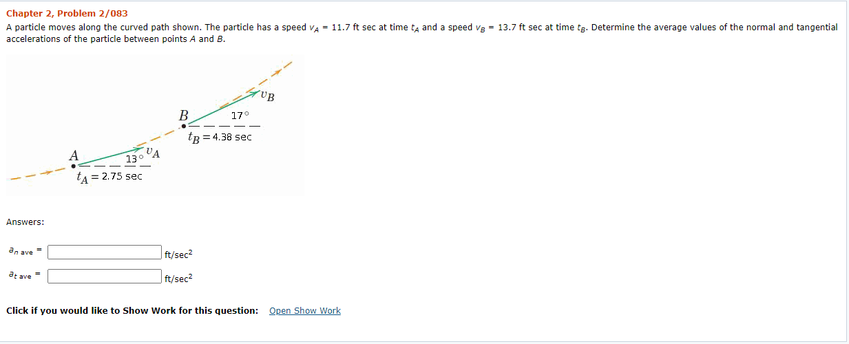 Solved Chapter 2, Problem 2/083 A Particle Moves Along The | Chegg.com