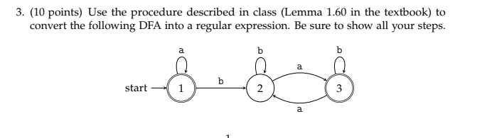 Solved 7. (10 points) Use the algorithm presented in class | Chegg.com