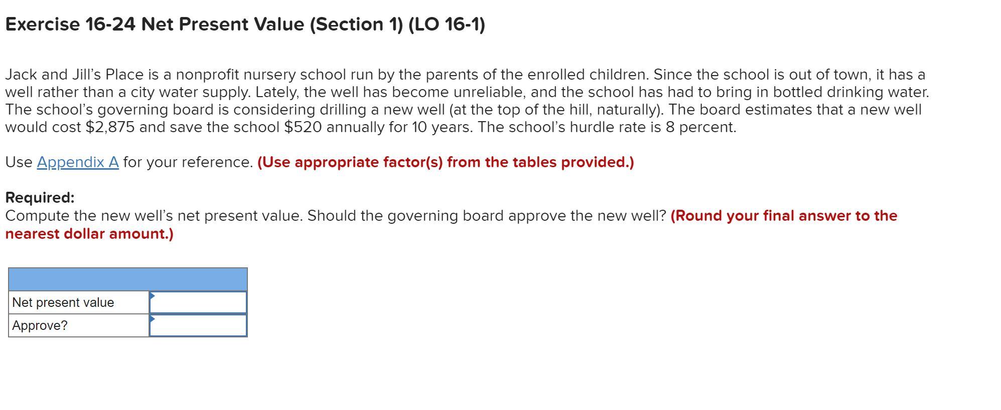 Solved Jack and Jill's Place is a nonprofit nursery school