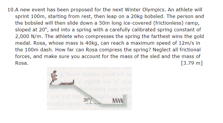 Solved 10.A new event has been proposed for the next Winter | Chegg.com