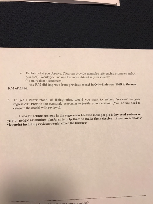 Solved Help/answers To Problems 5 And 6. I Put Something | Chegg.com