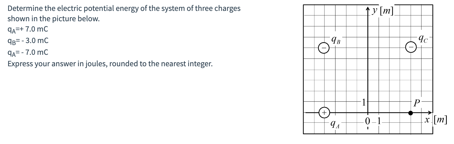 Solved Determine the electric potential energy of the system | Chegg.com