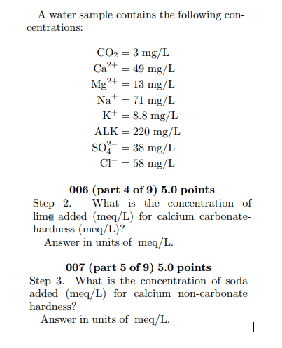 determine the cod of given water sample