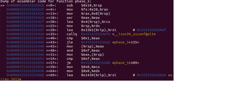 Solved this is binary bomb lab phase 5.I didn't solve phase | Chegg.com