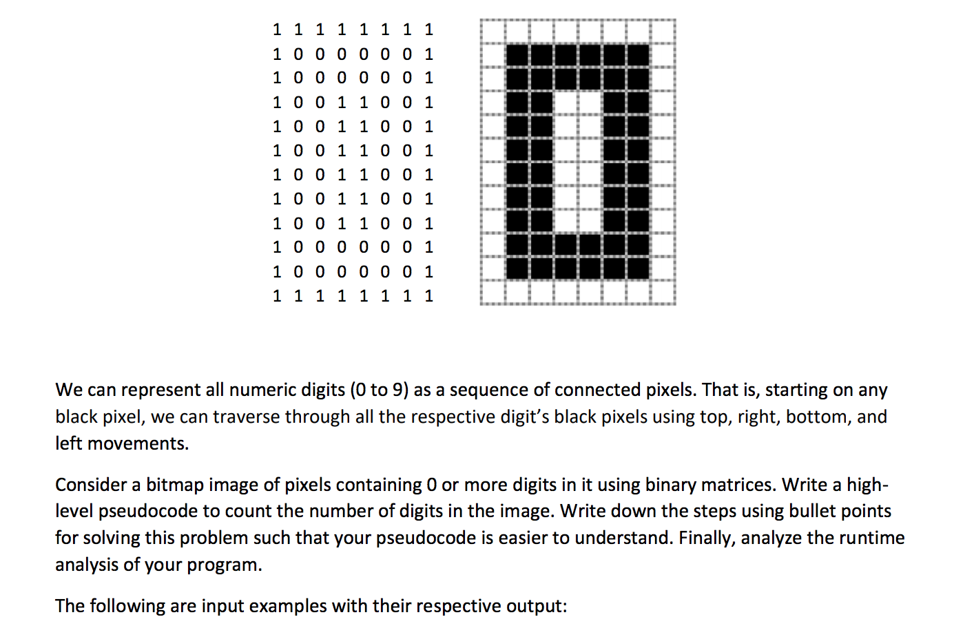 Problem 2 (20 points) We can represent bitmap images