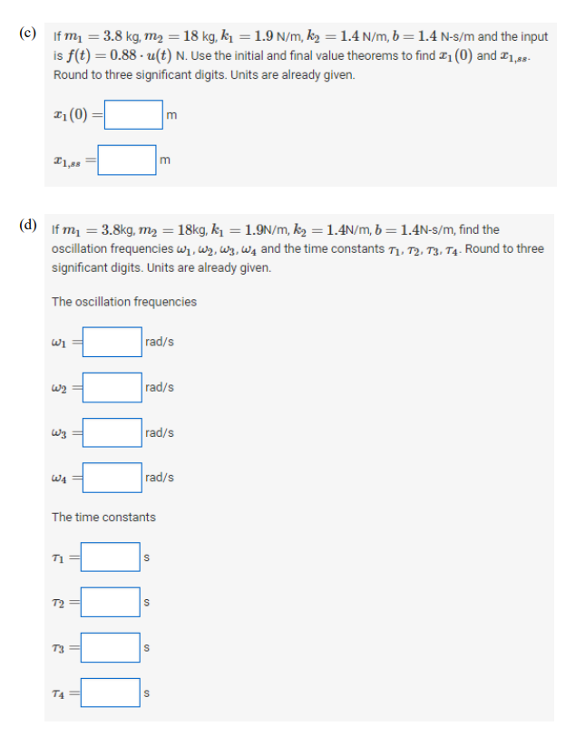 Solved Problem 3: Consider the mechanical system shown | Chegg.com