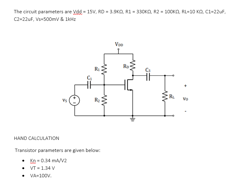 Solved Draw the dc equivalent circuit of this circuit | Chegg.com