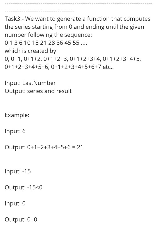 Solved Task3:- We want to generate a function that computes | Chegg.com
