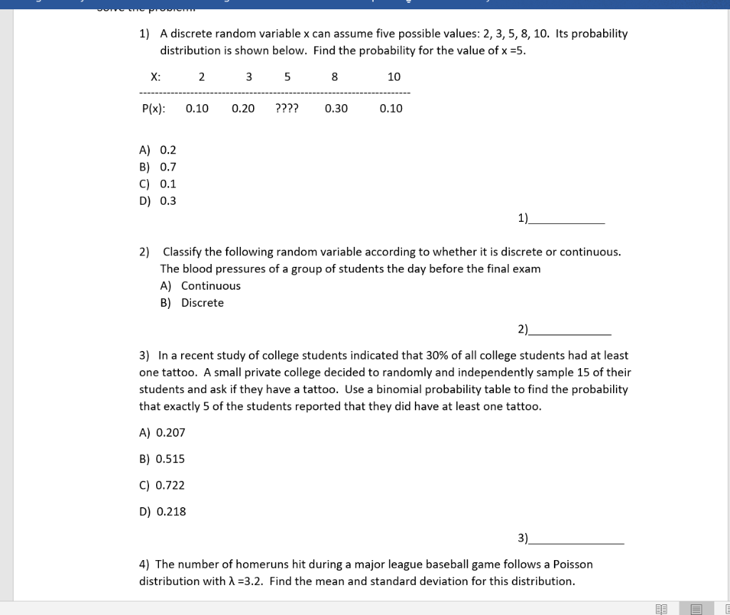 solved-1-a-discrete-random-variable-x-can-assume-five-chegg