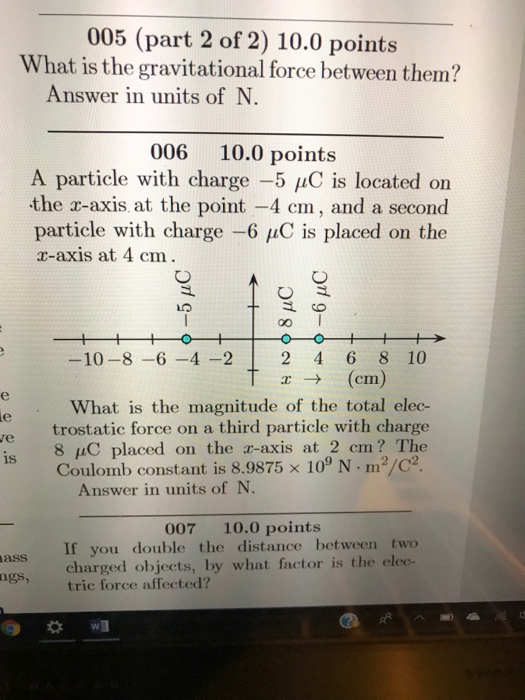 Solved 005 (part 2 of 2) 10.0 points What is the | Chegg.com