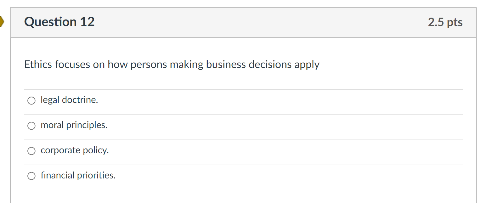 Solved Duty-based ethics is based in the idea that every | Chegg.com