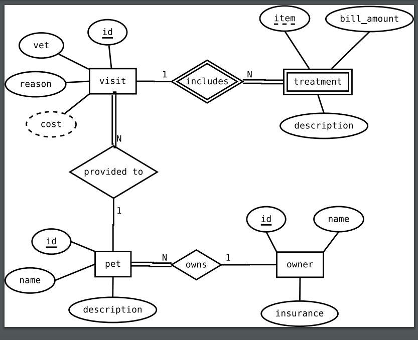 Solved Computer Science Entity Relationship | Chegg.com