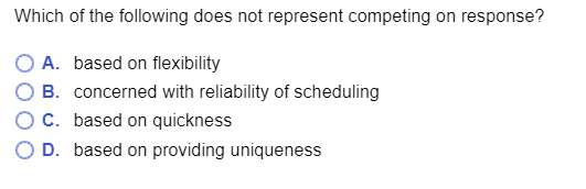 Solved Which of the following does not represent competing | Chegg.com