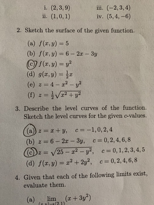 Solved Ii 2 3 4 Iv 5 4 6 I 2 3 9 2 Sketch The Chegg solved-ii-2-3-4-iv-5-4-6-i-2-3-9-2-sketch-the-chegg