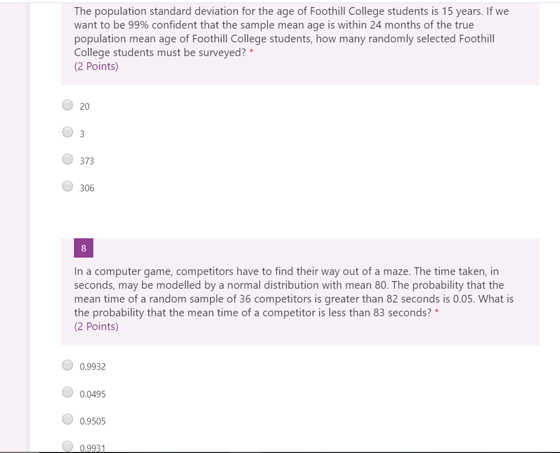 Solved Based on a random sample of 20 observations, a 95% | Chegg.com