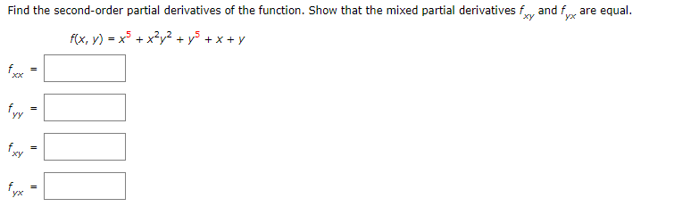 solved-find-the-second-order-partial-derivatives-of-the-chegg