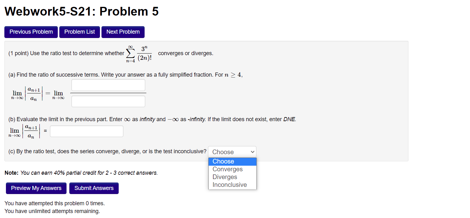 Solved Webwork5-S21: Problem 5 Previous Problem Problem List | Chegg.com