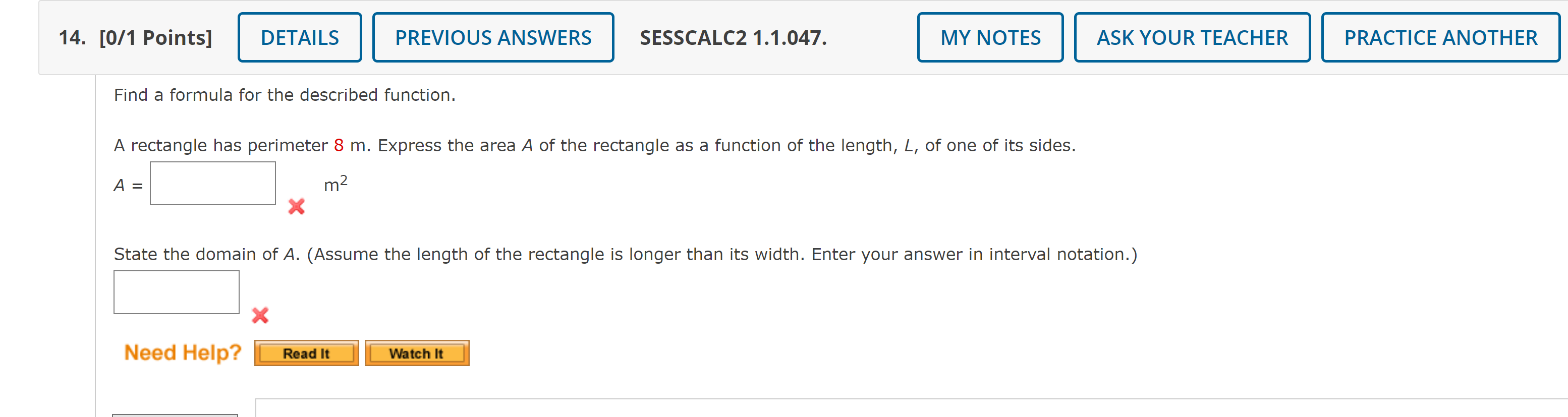 Solved Find a formula for the described function. A | Chegg.com