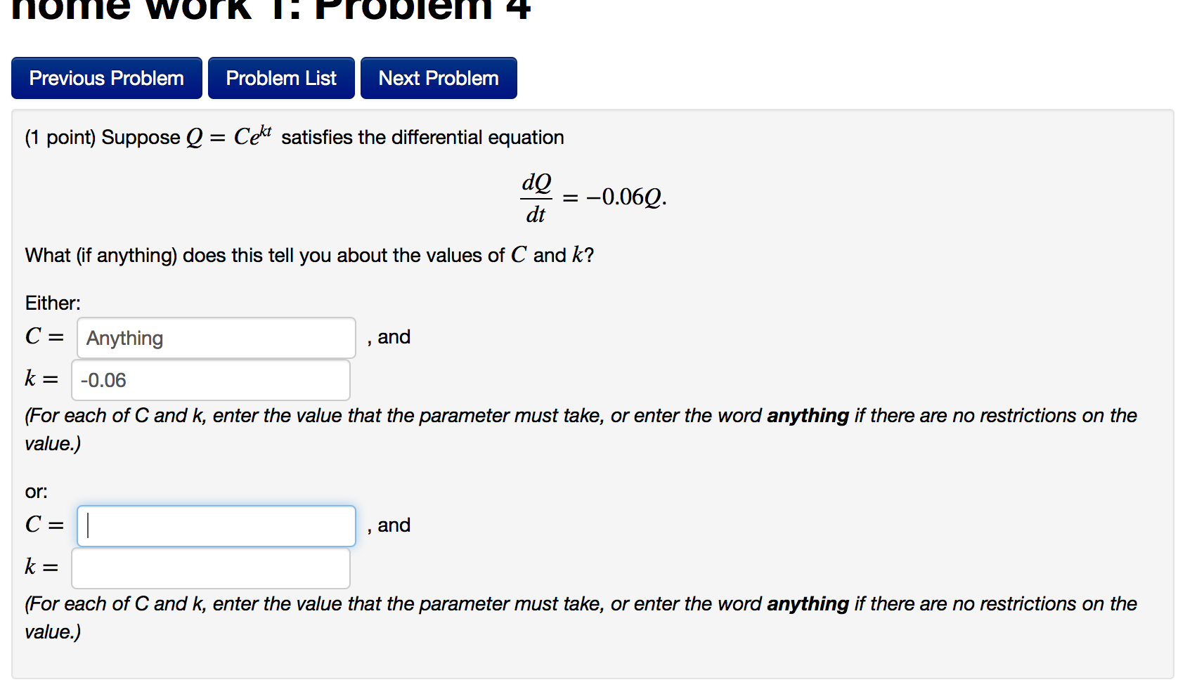 Solved le Work Previous Problem Problem List Next Problem (1 | Chegg.com