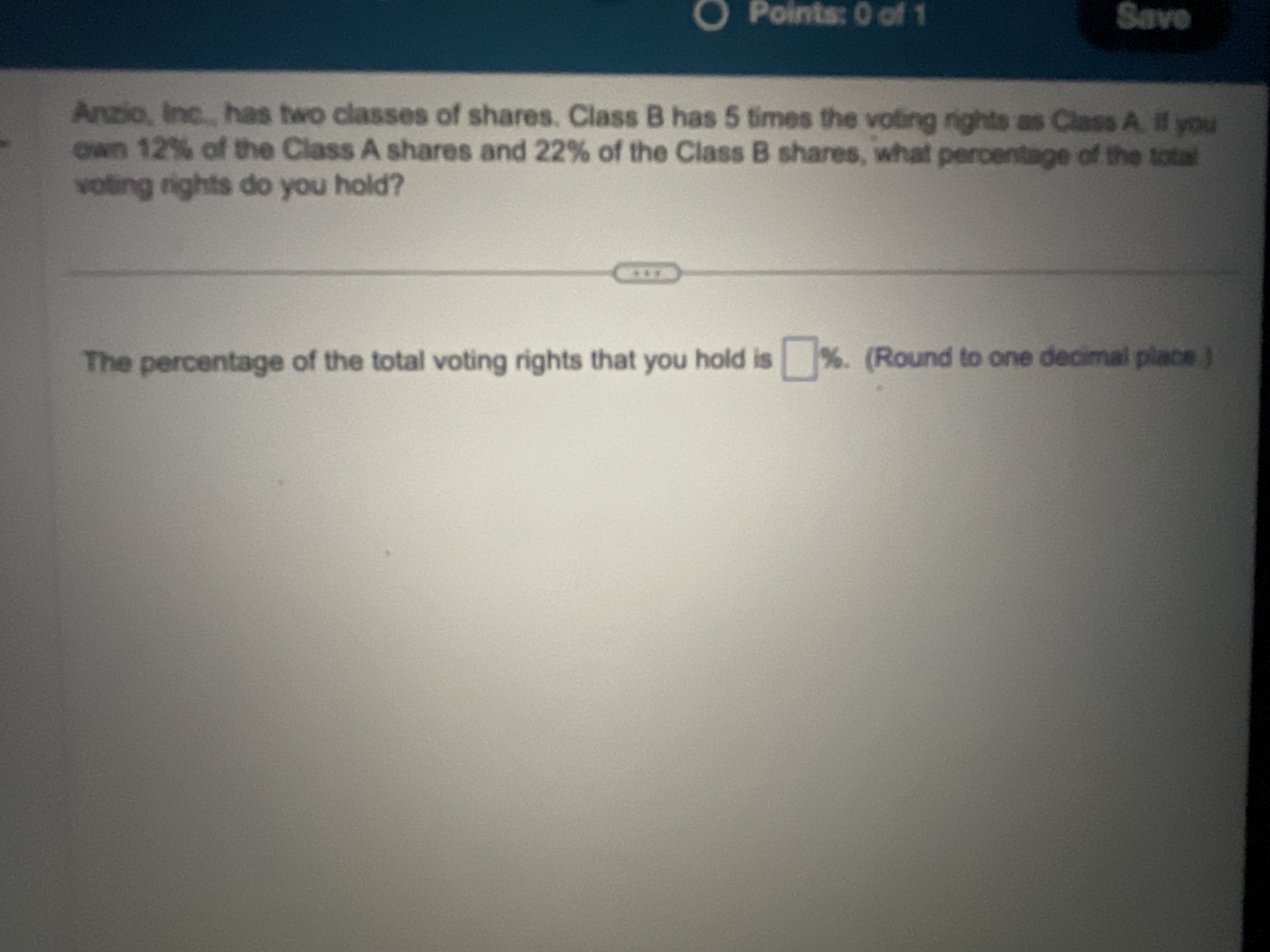 Solved Ariolo, The, Has Two Classes Of Shares. Class B Has 5 | Chegg.com