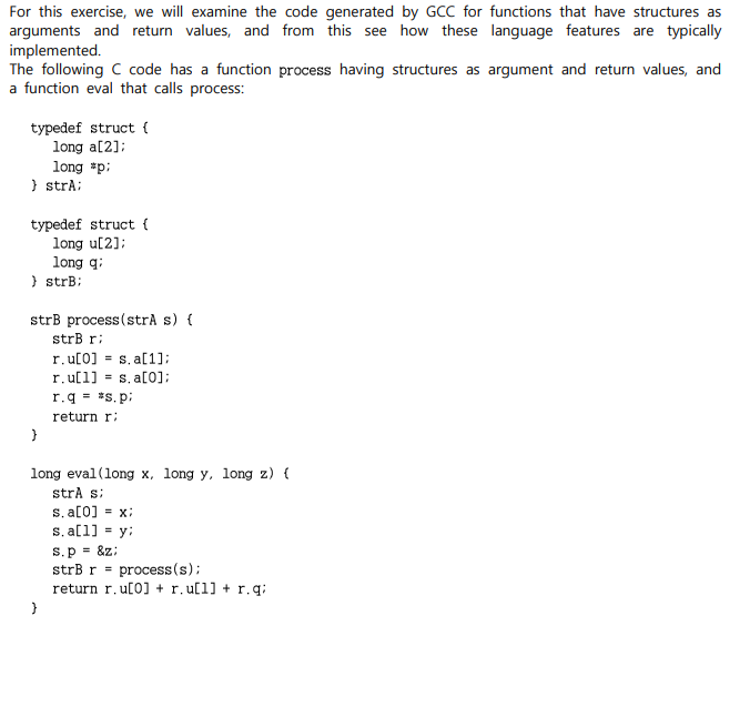 Solved For this exercise, we will examine the code generated | Chegg.com