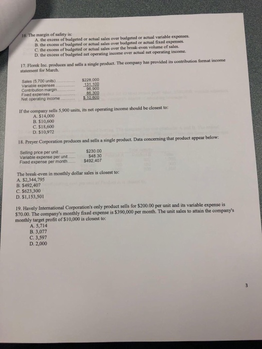 Solved 1. All other things the same, an increase in total | Chegg.com