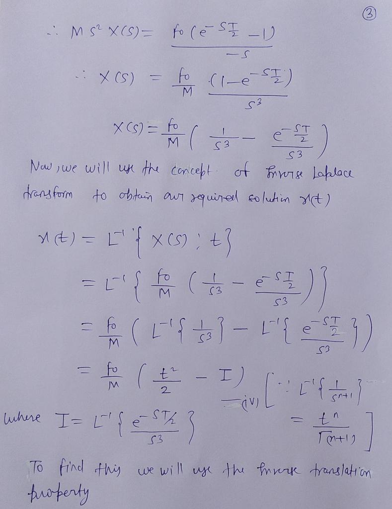 Solved Please verify this manual solution about laplace and | Chegg.com