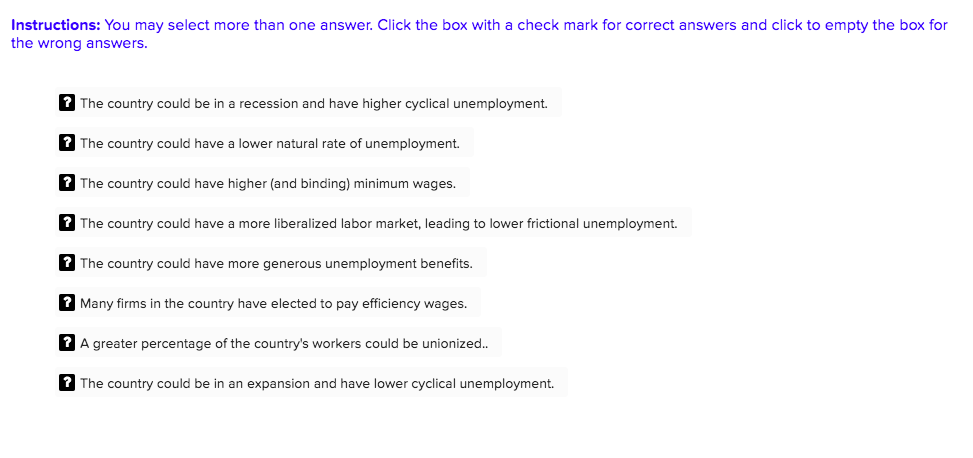Instructions: You may select more than one answer. | Chegg.com