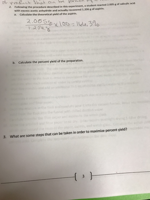 Solved Following the procedure described in this experiment, | Chegg.com