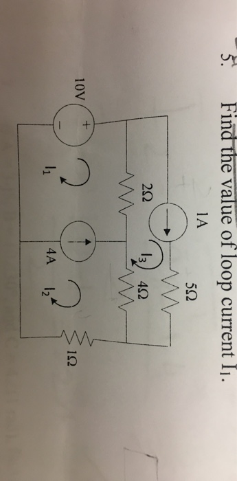 Solved Find the value of loop current I_1. | Chegg.com