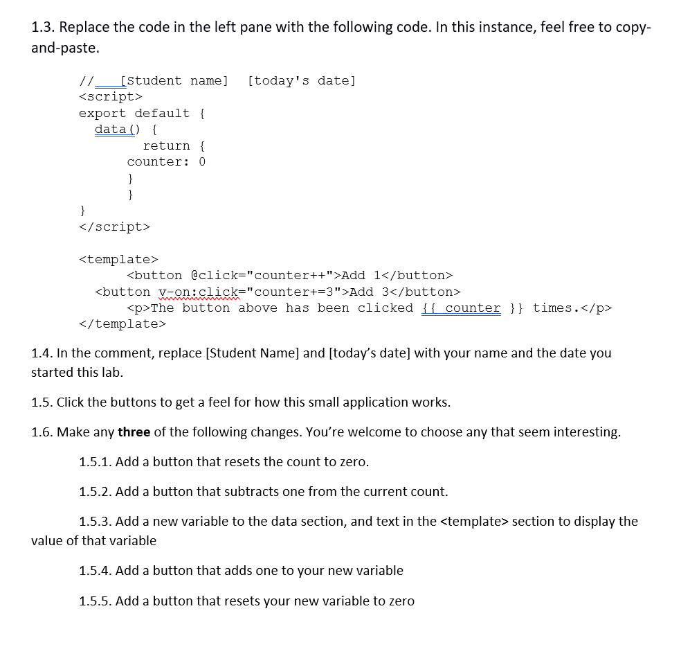 Solved In the comment, replace [Student Name] ﻿and [today’s | Chegg.com