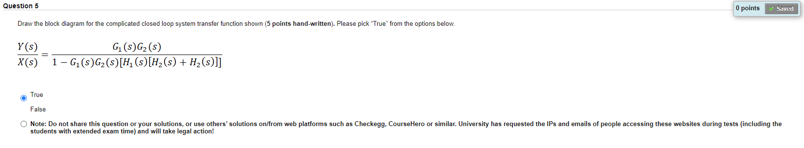 Solved Question 5 O points Saved Draw the block diagram for | Chegg.com