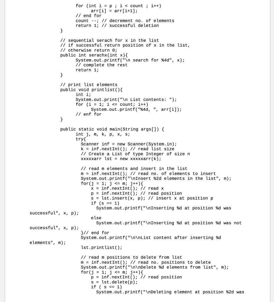 Solved It does not read input from System.in. i.e. command | Chegg.com