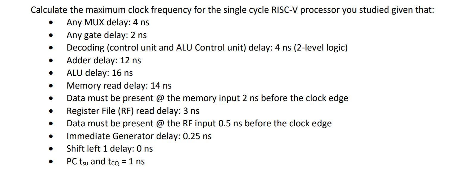 Solved Update The Datapath Of Single Cycle RISCV 