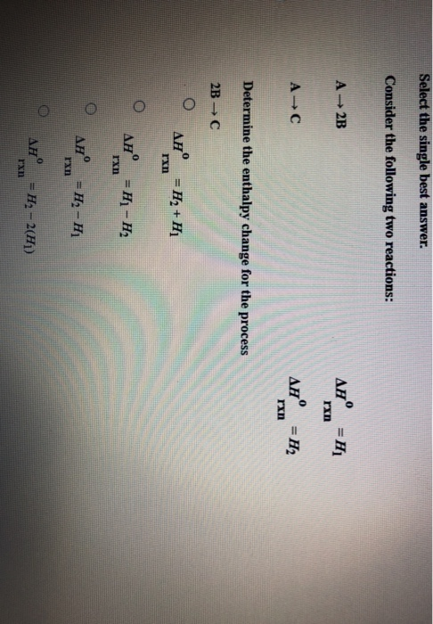 Solved Select The Single Best Answer Is The Following Chegg Com