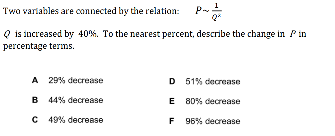 Solved p~1 82 Two variables are connected by the relation: | Chegg.com