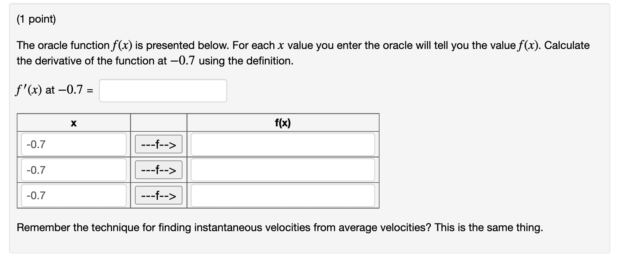 Solved The oracle function f(x) is presented below. For each | Chegg.com