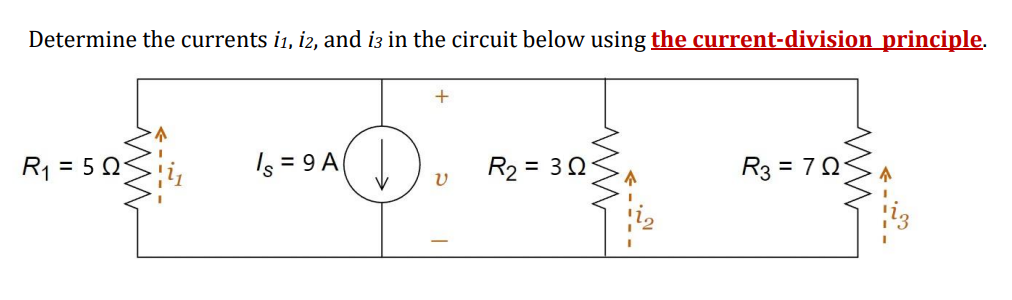 Solved Determine the currents i1,i2, and i3 in the circuit | Chegg.com